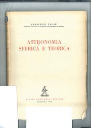 Cover of: Astronomia sferica e teorica.