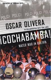 Cover of: ¡Cochabamba! Water War in Bolivia