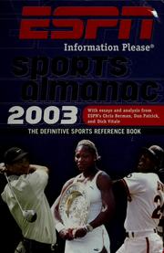Cover of: 2003 ESPN Information please sports almanac by Gerry Brown, Michael Morrison