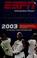 Cover of: 2003 ESPN Information please sports almanac
