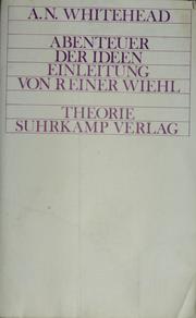 Cover of: Abenteuer der Ideen by Alfred North Whitehead