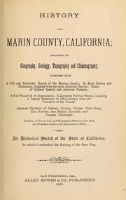 History of Marin County, California .. by J. P. Munro-Fraser