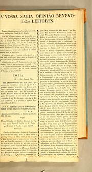 À vossa sabia opinião benevolos leitores by Francisco de Assis Chagas