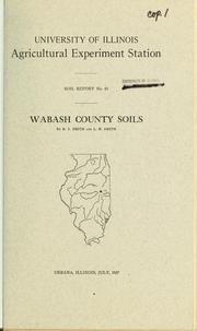 Cover of: Wabash County soils