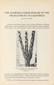 Cover of: The diamond canker disease of the French prune in California by Ralph E. Smith