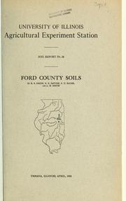 Cover of: Ford County soils by Raymond Stratton Smith