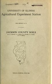 Cover of: Jackson County soils