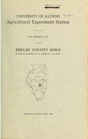 Cover of: Shelby County soils