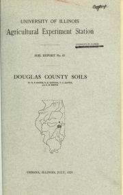 Cover of: Douglas County soils