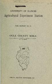 Cover of: Ogle County soils