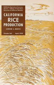 Cover of: California rice production | Loren L. Davis