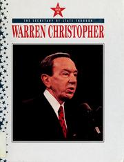 Cover of: The Secretary of State through Warren Christopher | Hamilton, John