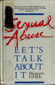 Sexual abuse--let's talk about it