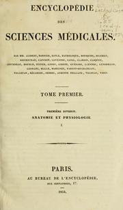 Cover of: Encyclopedie des sciences médicales