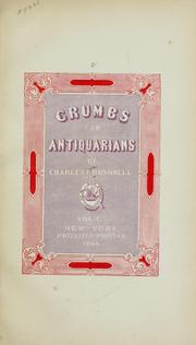 Cover of: Crumbs for antiquarians