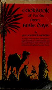 Cover of: Cookbook of foods from Bible days