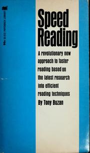 Cover of: Speed reading by Tony Buzan
