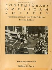 Cover of: Study Guide to Accompany Contemporary American society by Willard Sloshberg