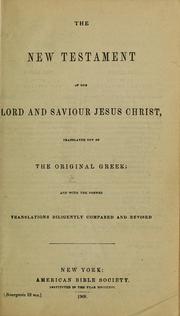 Cover of: Le Nouveau Testament de Notre Seigneur Jésus-Christ by Jean Frédéric Osterwald