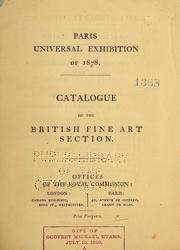 Cover of: Paris Universal Exposition of 1878: catalogue of the British fine art section