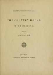 Cover of: The country house: (with designs)