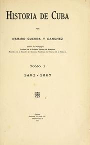 Cover of: Historia de Cuba by Ramiro Guerra