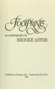 Footprints by Brooke Astor