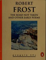 Cover of: The road not taken and other early poems