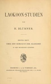 Cover of: Laokoon-Studien by Hugo Blümner