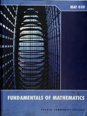 Cover of: Fundamentals of mathematics