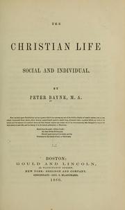 Cover of: The Christian life