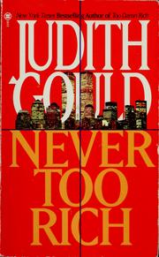 Cover of: Never too rich