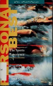 Cover of: Personal best: the sports experience