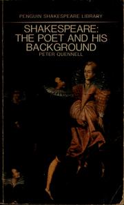 Cover of: Shakespeare: the poet and his background