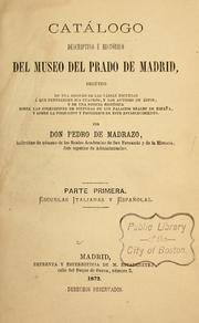 Cover of: Catálogo descriptivo é histórico del Museo del Prado de Madrid ...