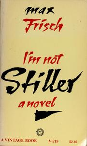 Cover of: I'm not Stiller by Max Frisch