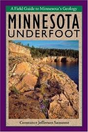 Cover of: Minnesota Underfoot (Midwest) by Constance Csansome