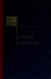 Cover of: College chemistry: an introductory textbook of general chemistry