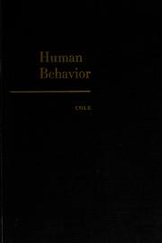 Cover of: Human behavior: psychology as a bio-social science.