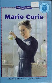 Cover of: Marie Curie by Elizabeth MacLeod