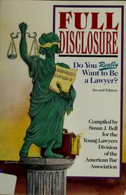 Cover of: Full disclosure by Susan J. Bell