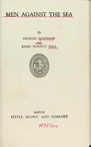 Cover of: Men against the sea by Nordhoff, Charles