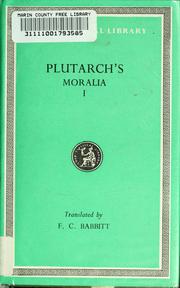 Cover of: Plutarch's Moralia in sixteen volumes