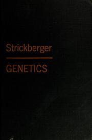 Cover of: Genetics by Monroe W. Strickberger