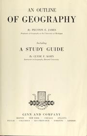 Cover of: An outline of geography