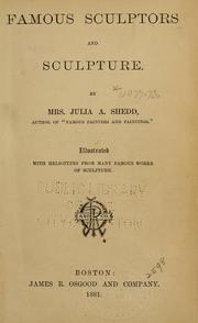 Cover of: Famous sculptors and sculpture.