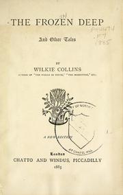 Cover of: The frozen deep by Wilkie Collins