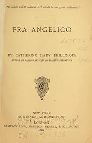 Cover of: Fra Angelico by Catherine Mary Phillimore