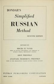 Cover of: Simplified Russian method.