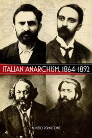 Cover of: Italian Anarchism, 1864–1892 by 